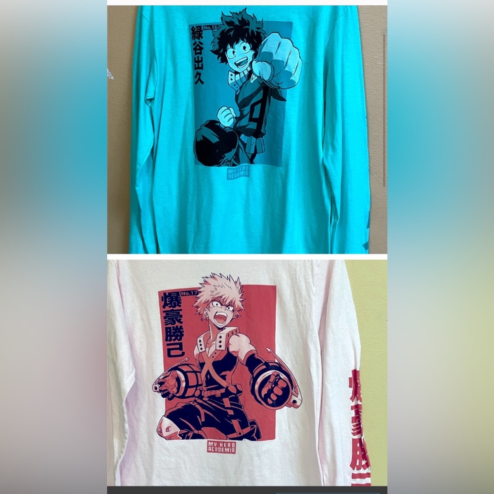 My Hero Academia (set of 2 ) long sleeves